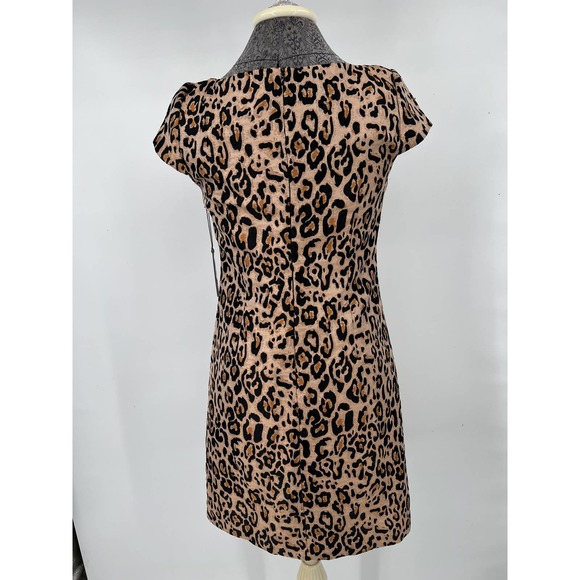 Vince Camuto leopard print midi sheath dress size 4 NWT - Picture 4 of 7